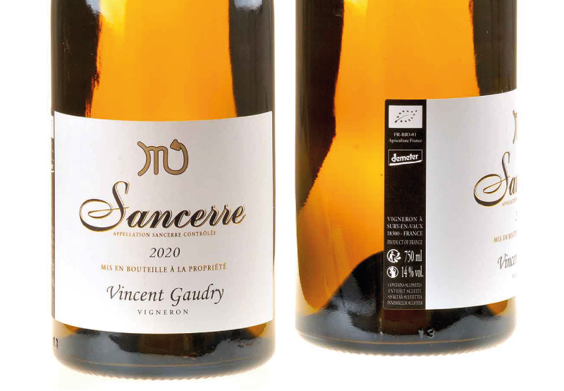 Sancerre Blanc AOC Constellation du Scorpion bio demeter 2020, Vincent Gaudry, Loire 0,75l 
