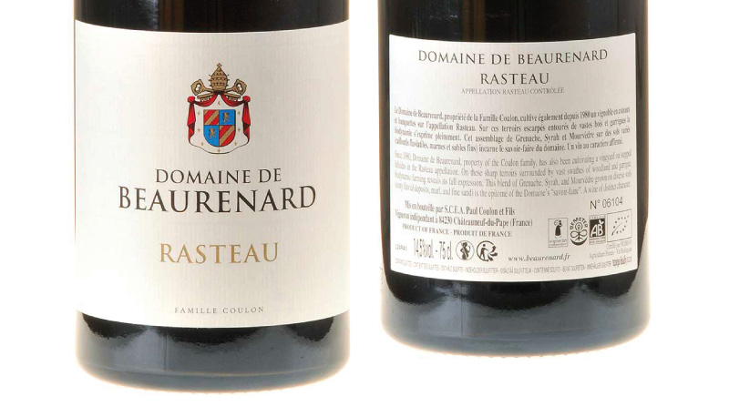Rasteau AC bio demeter 2022, Domaine de Beaurenard, Südliche Rhône 0,75l